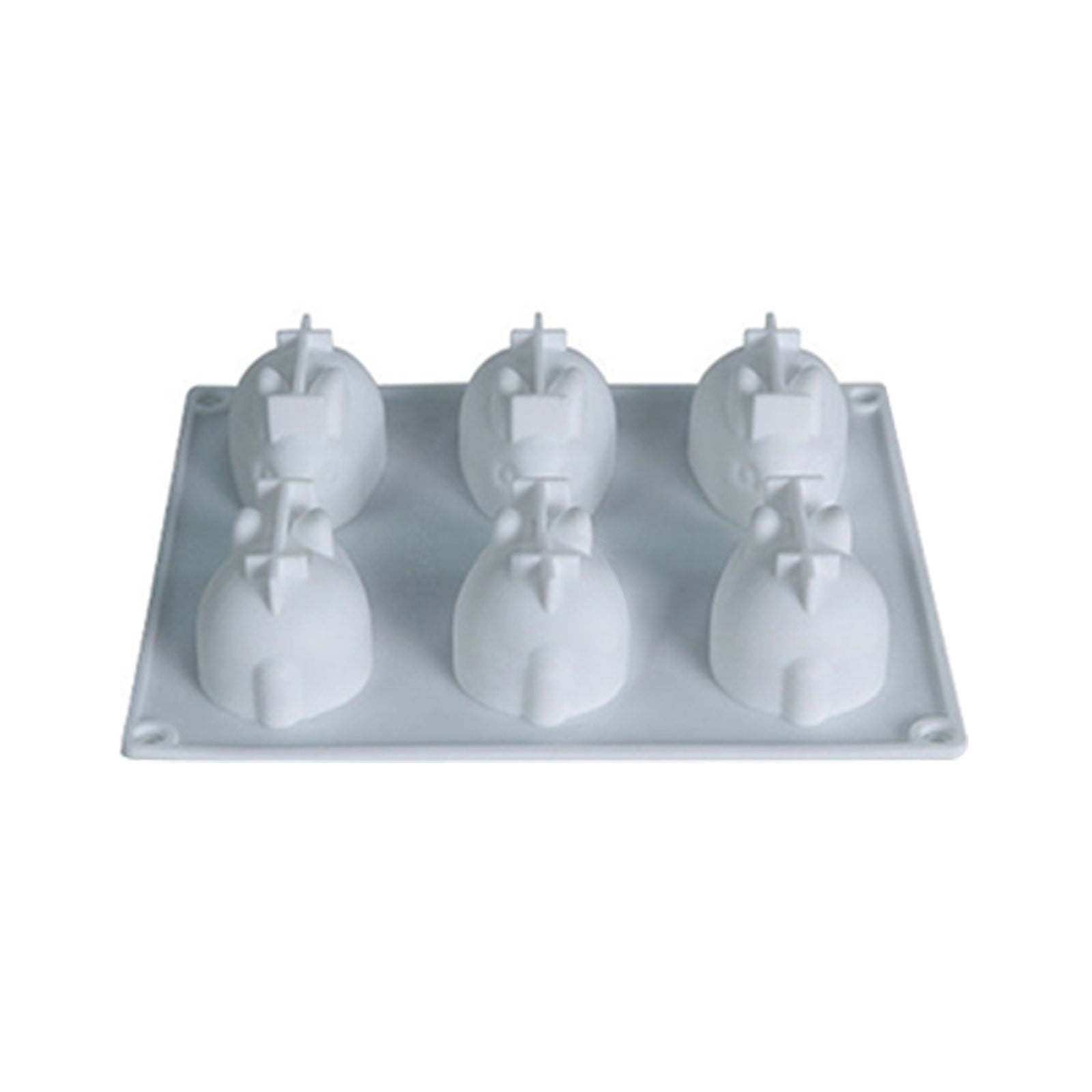 Bunny Silicone Mold 6-Cavities 3D Rabbit Bowl Cake DIY Silicone Baking ...