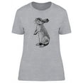 thumbnail image 1 of Bunny Sketch Design T-Shirt Women -Image by Shutterstock, Female Medium, 1 of 2