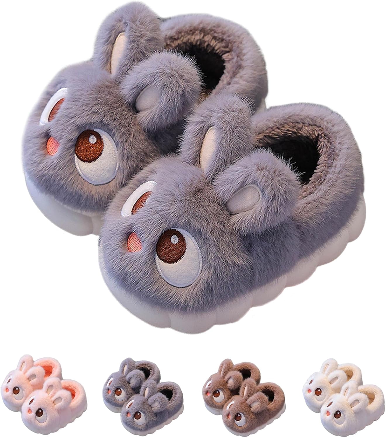 Boote Cartoon Bunny Slippers Toddler, Baby Bunny Slippers, Cute Cartoon Indoor Cotton ...