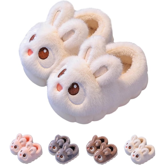 Bunny Slippers Toddler, Baby Bunny Slippers, Cute Cartoon Indoor Cotton Soft Non-Slip for Kids Girls Boys