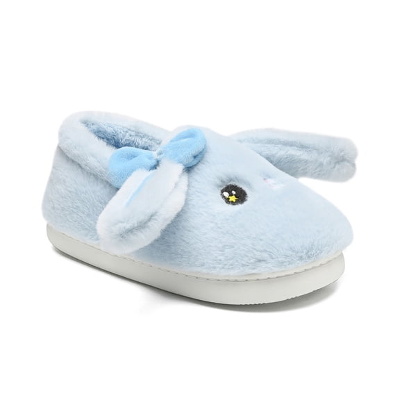 Bunny Slippers for Women and Men, Cute Bow Fuzzy Fluffy Comfy Plush Cartoon Woman Preppy Funny Furry Rabbit Pillow Cloud Home Bedroom House Slipper for Womens Indoor and Outdoor