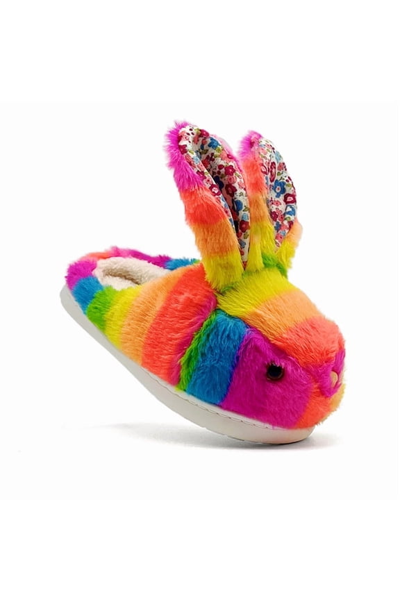Bunny Slippers for Women and Men, Cute Animal Plush Rabbit Fuzzy Slippers, Soft Fluffy Winter Warm House Slipper Indoor Outdoor Shoes
