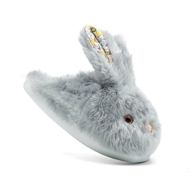 Bunny Slippers for Women and Men, Cute Animal Plush Rabbit Fuzzy ...