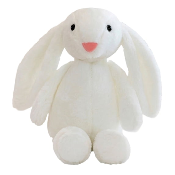 Bunny Stuffed Animal, 11.02in Cute Rabbit Plush, Easter Decor Gift Soft Bunny Plush Long Ear Stuffed Animal (White)