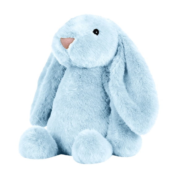 Bunny Stuffed Animal, 11.81in Cute Rabbit Plush, Easter Party Gift Soft Bunny Plush Long Ear Stuffed Animal (Blue)
