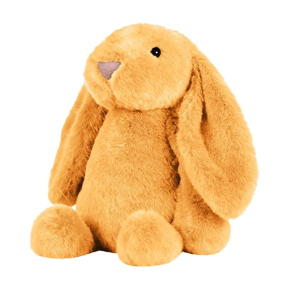 Bunny Stuffed Animal, 11.81in Cute Rabbit Plush, Easter Party Gift Soft Bunny Plush Long Ear Stuffed Animal (Orange)