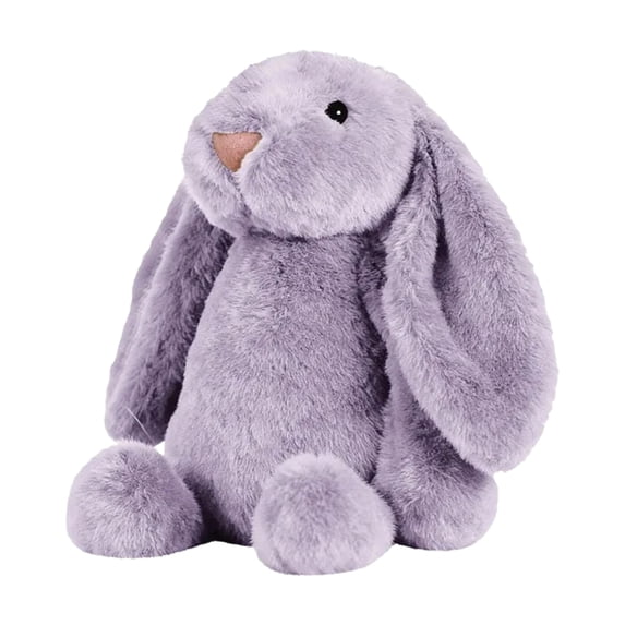 Bunny Stuffed Animal, 11.81in Cute Rabbit Plush, Easter Party Gift Soft Bunny Plush Long Ear Stuffed Animal (Purple)