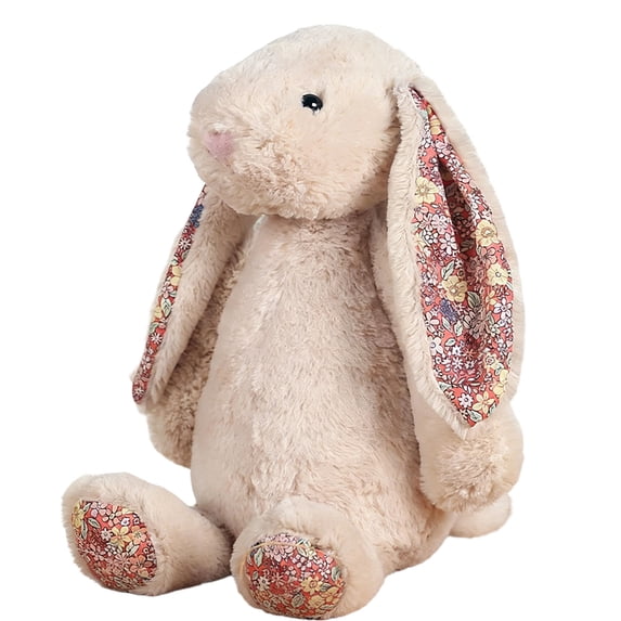 Bunny Stuffed Animal, 11in Cute Rabbit Plush, Home Decor Gift Soft Bunny Plush Long Ear Stuffed Animal (Light Pink)