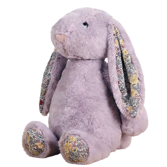 Bunny Stuffed Animal, 11in Cute Rabbit Plush, Home Decor Gift Soft Bunny Plush Long Ear Stuffed Animal (Purple)