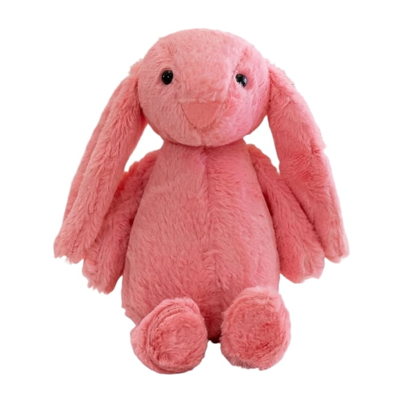 Bunny Stuffed Animal, 13.77in Cute Rabbit Plush, Easter Decor Gift Soft Bunny Plush Long Ear Stuffed Animal (Red)
