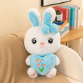 thumbnail image 1 of Bunny Stuffed Animal 13.8-Inch Soft Rabbit Plush Toy with Heart Huggable Bunny Plush for All Ages Easter Décor Birthdays Gifts, 1 of 8