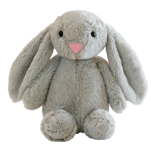 Bunny Stuffed Animal, 17.71in Cute Rabbit Plush, Easter Decor Gift Soft Bunny Plush Long Ear Stuffed Animal (Gray)