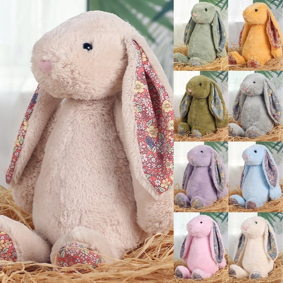 Bunny Stuffed Animal, 22.05in Cute Rabbit Plush, Home Decor Gift Soft Bunny Plush Long Ear Stuffed Animal (Green)
