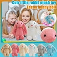 thumbnail image 1 of Bunny Stuffed Animal, 7.87in Cute Rabbit Plush, Easter Gift Soft Bunny Plush Long Ear Stuffed Animal (Off White), 1 of 6