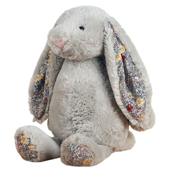 Bunny Stuffed Animal, 7.87in Cute Rabbit Plush, Home Decor Gift Soft Bunny Plush Long Ear Stuffed Animal (Gray)