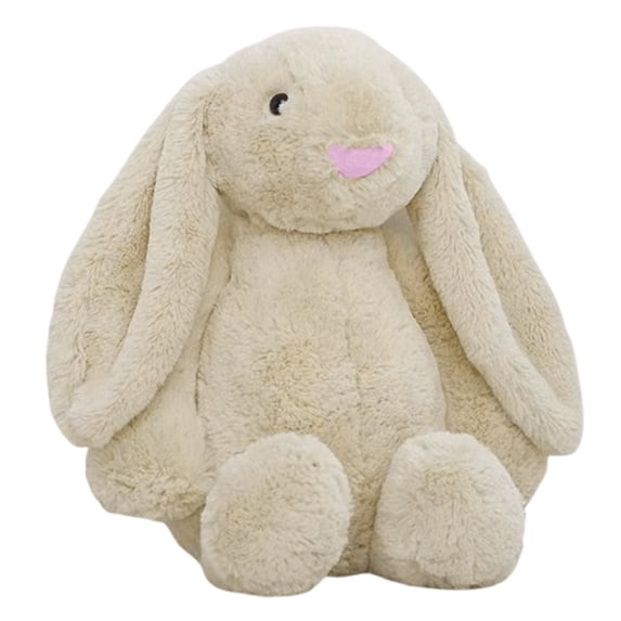 Bunny Stuffed Animal, 9.84in Cute Rabbit Plush, Home Decor Gift Soft Bunny Plush Long Ear Stuffed Animal (Off White)