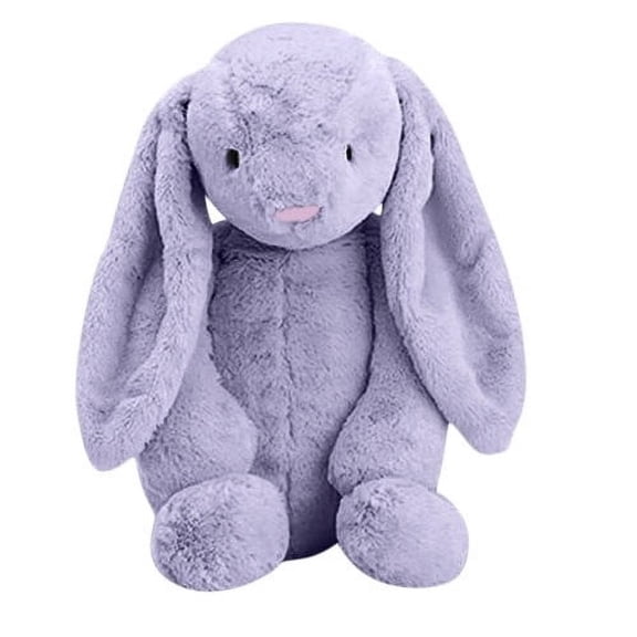 Bunny Stuffed Animal, 9.84in Cute Rabbit Plush, Home Decor Gift Soft Bunny Plush Long Ear Stuffed Animal (Purple)