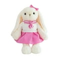 thumbnail image 1 of Bunny Stuffed Animal with Clothes, Dressed Bunny Rabbit Plush Toy with Dress & Bow, 11.8 Inch Cute Dress Up Bunny, Perfect Gift for Toddler Kids Girls Boys Birthday Easter Christmas Decor, 1 of 5