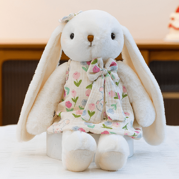 Bunny Stuffed Animal Doll – 13.78 Inch Rabbit Plush Animal Doll for All Ages
