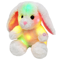 thumbnail image 1 of Bunny Stuffed Animal, Light up White Bunny Soft Plush Toy LED Rabbit Lop Ear Night Light Stuffed Animals Easter Birthday Easter Festival Gift for Kids Toddlers, 8'', 1 of 6