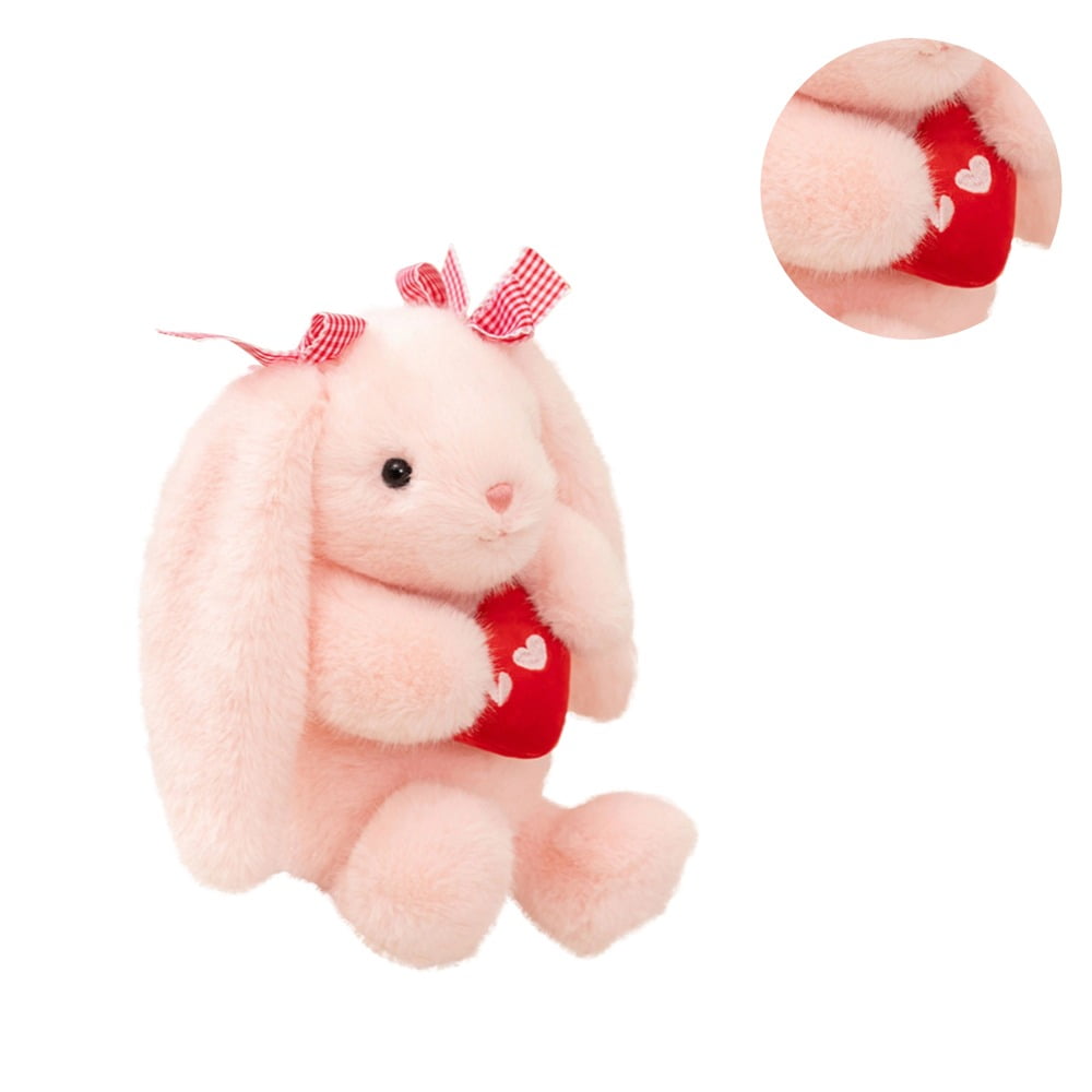 Bunny Stuffed Animal with LoveHeart, 13.7In Soft Rabbit Stuffed Plush ...