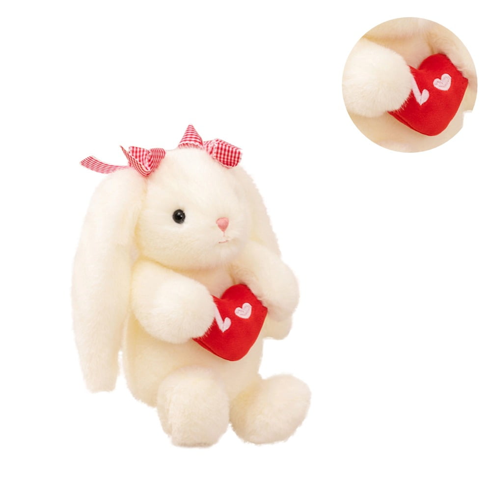 Bunny Stuffed Animal with LoveHeart, 13.7In Soft Rabbit Stuffed Plush ...