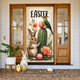 thumbnail image 1 of Bunny Theme Easter Banner Colorful Bows Bunny Backdrop Polka Dot Pattern Cute Design Happy Easter Background for Easter Party Spring Celebration Photo Backdrop, 1 of 9