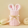 thumbnail image 1 of Bunny Themed Handheld Gift, Soft Towel Set, Cute Animal Designed Towel, Portable Hand Towel, Adorable Towel Gift, Lightweight Face Towel for Daily Use & Gifting Occasions, 2.75*6.1in, Pink, 1 of 7