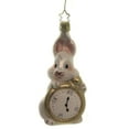 thumbnail image 1 of Bunny Time - One Ornament 4.5 Inch, Glass - Stop Watch Rabbit 10058S020, 1 of 3