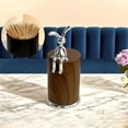 thumbnail image 1 of Bunny Toothpick Holder, Imitation Wood Grain Toothpick Dispenser, Funny Desktop Decor for Kitchen Home Office Restaurant(C), 1 of 6