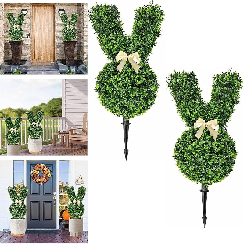 Bunny Topiary Outdoor, Topiary Bunny Outdoor, Artificial Bunny-Shaped ...
