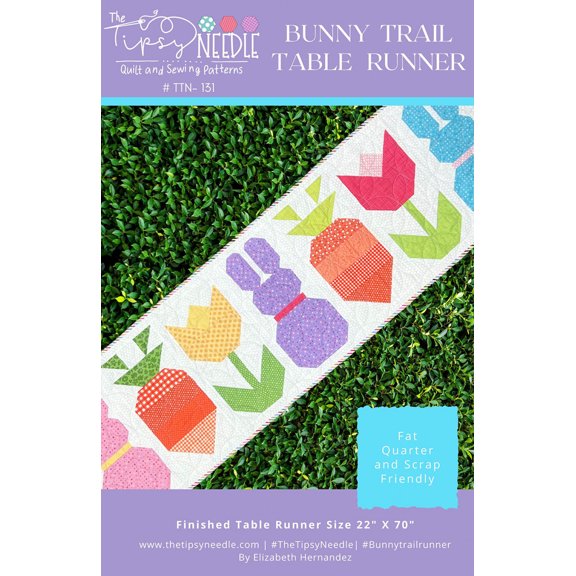 Bunny Trail Table Runner by The Tipsy Needle