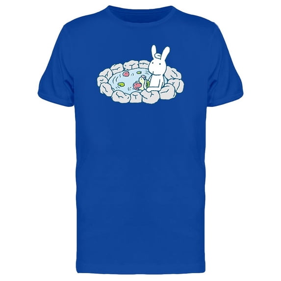 Bunny, Turtle & Fish Taking Bath Tee Men's -Image by Shutterstock