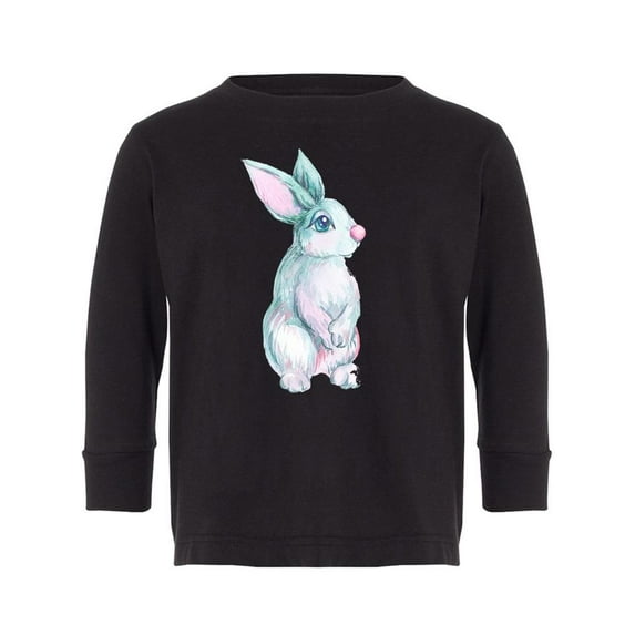 Bunny Watercolor Style Long Sleeve Toddler -Image by Shutterstock, 3 Toddler