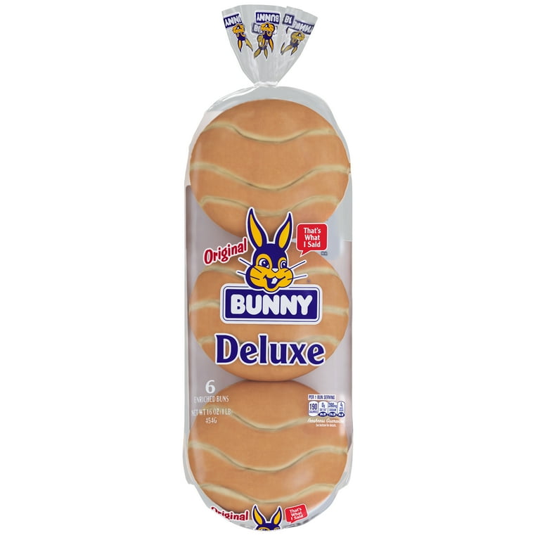 Bunny White Deluxe Buns, 16 oz, 6 Count - Walmart.com