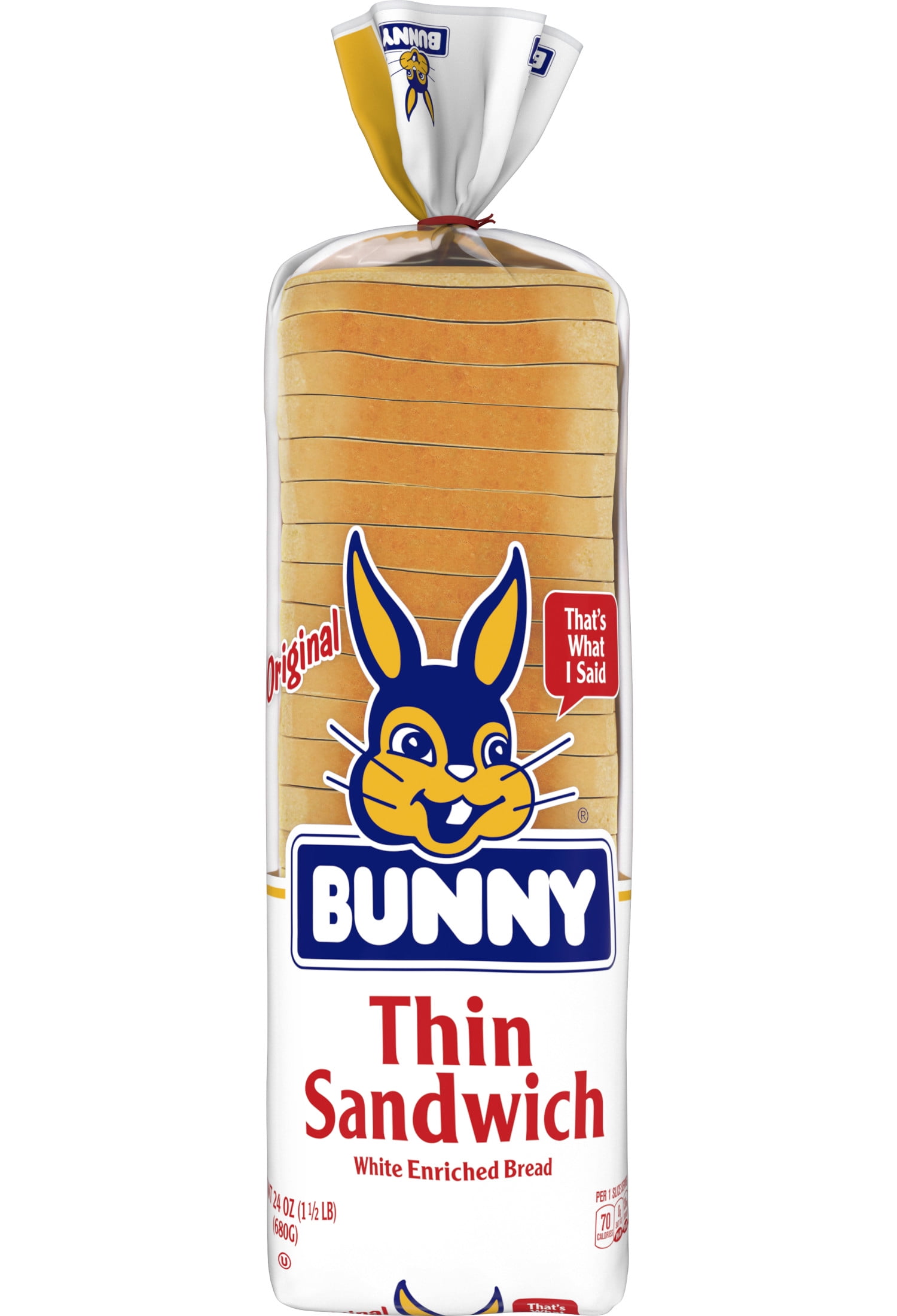 Bunny White Sandwich Bread, 24 oz