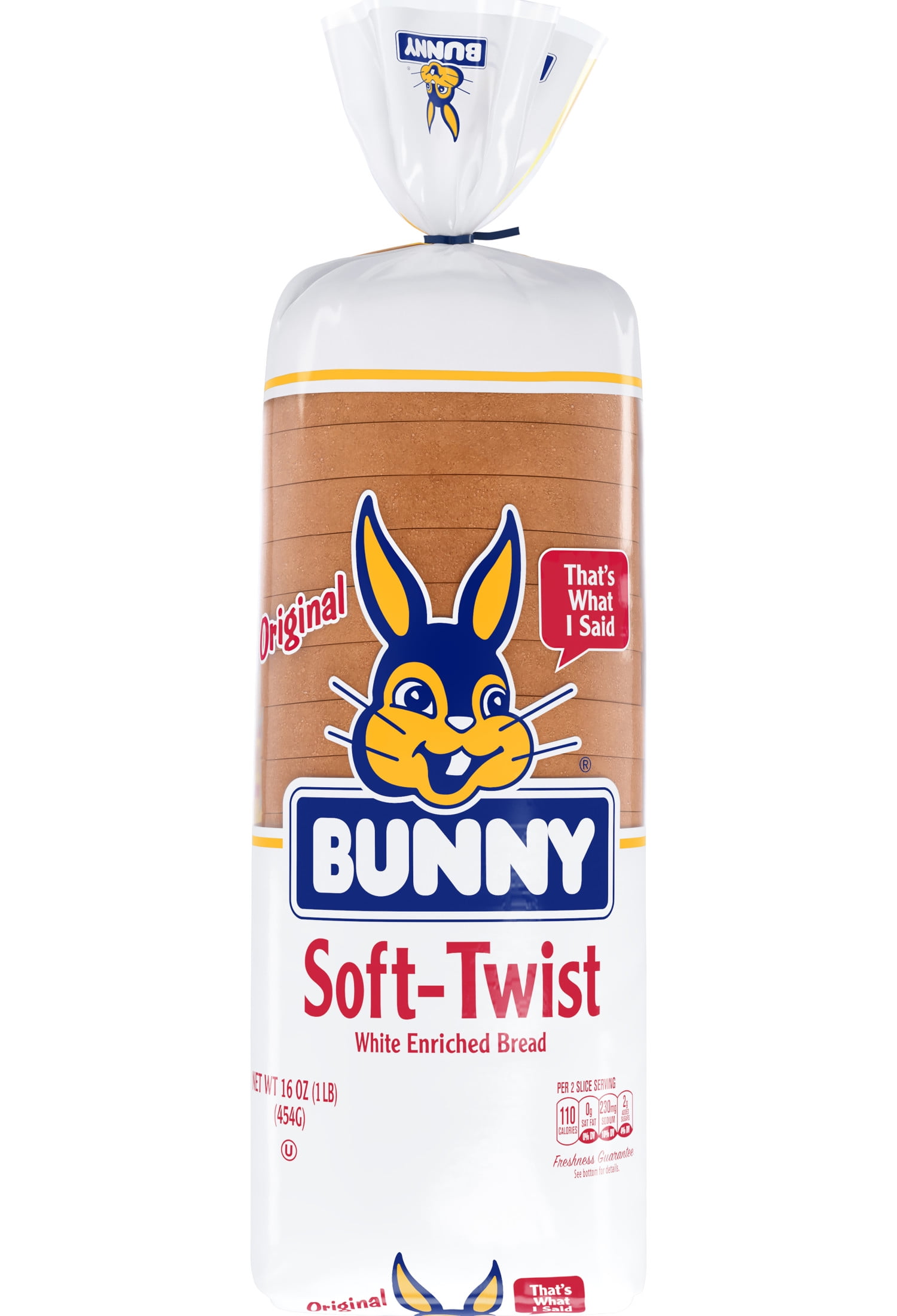 Bunny White Soft-Twist Bread, 16 oz
