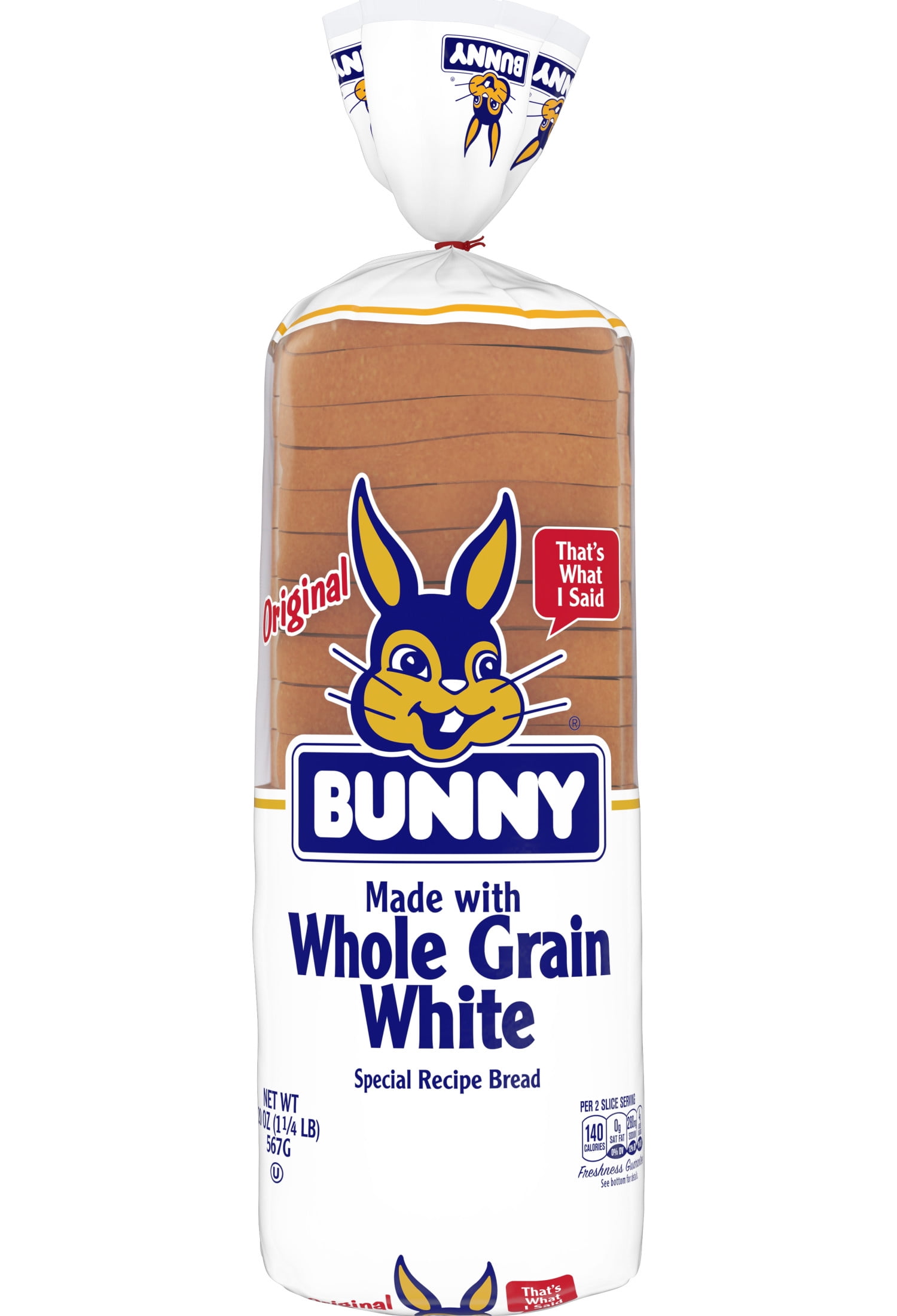 Bunny Whole Grain White Bread, 20 oz