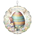thumbnail image 1 of Bunny Wind Spinner Metal Outdoor Decor Easter Pastel, 1 of 5