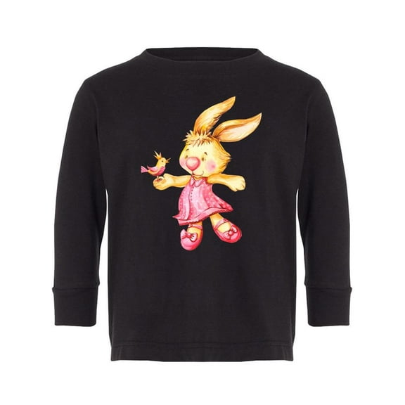 Bunny With A Bird Long Sleeve Toddler -Image by Shutterstock,  4 Toddler