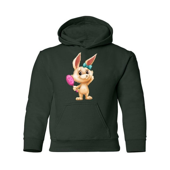 Bunny With A Mirror Hoodie Juniors -Image by Shutterstock,  Medium