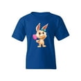 thumbnail image 1 of Bunny With A Mirror T-Shirt Juniors -Image by Shutterstock,  Large, 1 of 4