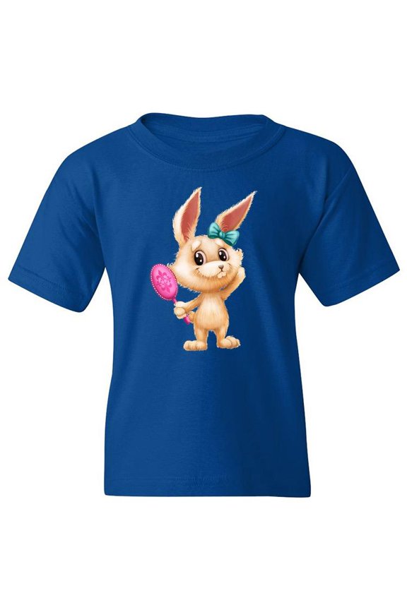 Bunny With A Mirror T-Shirt Juniors -Image by Shutterstock, Small