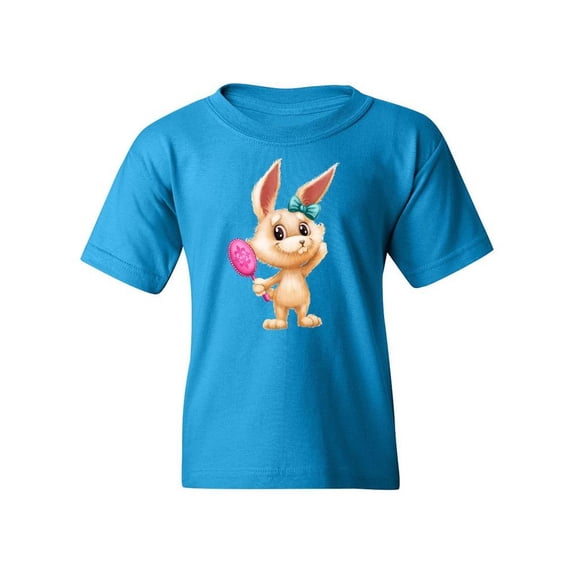 Bunny With A Mirror T-Shirt Juniors -Image by Shutterstock, x-Large
