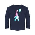 thumbnail image 1 of Bunny With Balloon Long Sleeve Toddler -Image by Shutterstock,  3 Toddler, 1 of 4