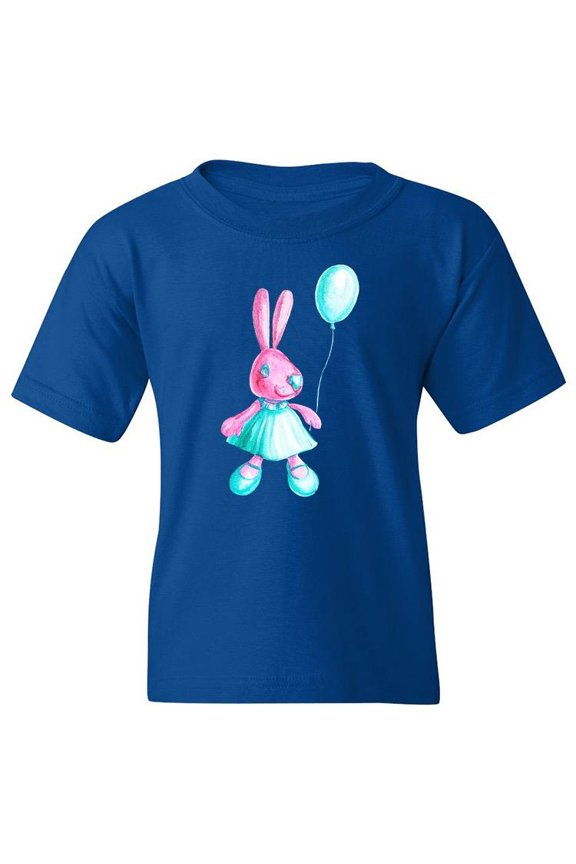 Bunny With Balloon T-Shirt Juniors -Image by Shutterstock,  x-Large