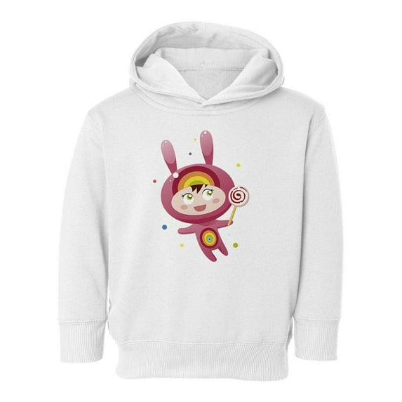 Bunny With Lollipop Hoodie Toddler -Image by Shutterstock, 4 Toddler