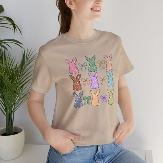 Bunny Women T-shirts, Easter T-shirts, Easter Women T-shirts, Easter Gifts