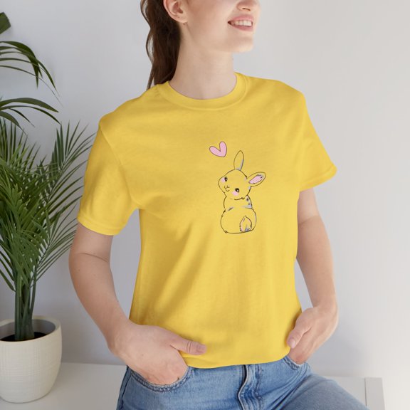 Bunny and Heart T-shirts, Easter Women T-shirts, Easter Gifts, Mom T-shirts