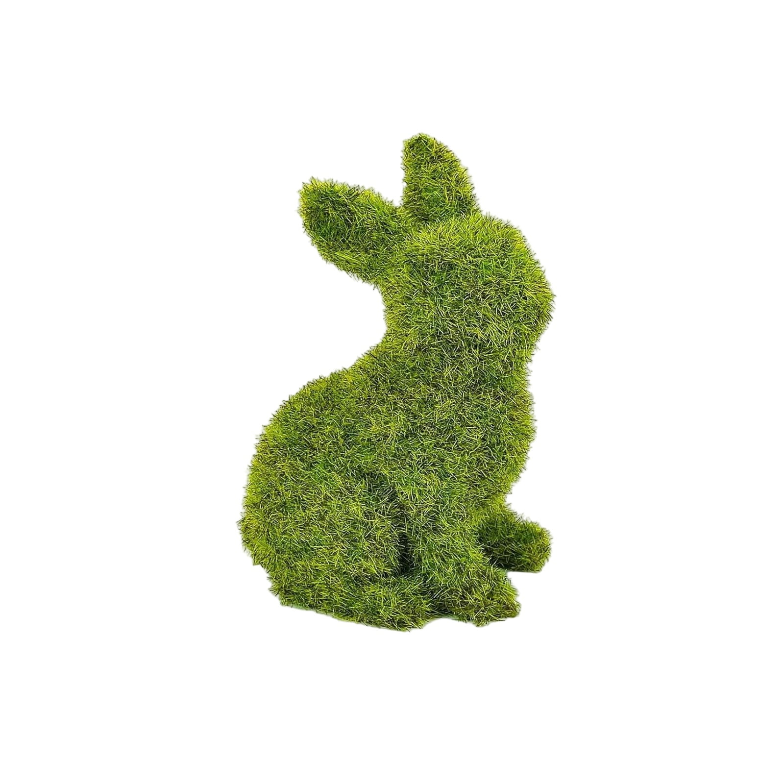 Bunny decorations, Artificial Moss, 15 in Seated Figure, Green Plants ...